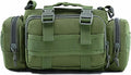 Tactical Fanny Pack Mens Molle EDC Convertible Pouch Waist Shoulder Sling Belt Crossbady Bag Pack with Top Handle (Green)
