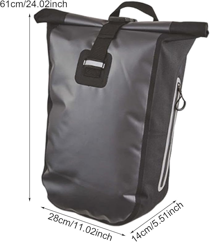 Rolltop Backpack Waterproof Dry Bag 20 L Portable Waterproof Storage Bag for Surfing Kayaking Beach Sailing Ski Black