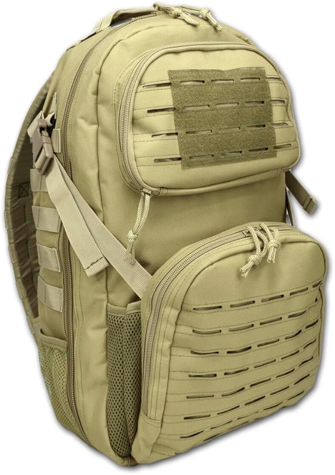 Lightning X Stocked Modular Trauma &amp Bleeding First Aid Responder Medical Backpack + Kit - TAN