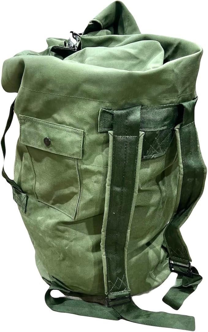 US Military Issue Sea Bag Cordura Nylon 2 Carrying Straps Backpack Olive Drab New