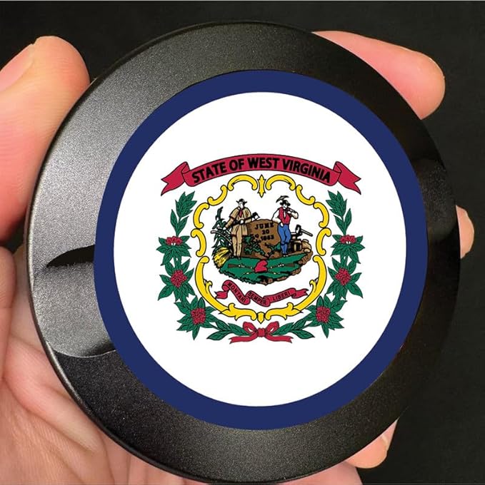 Metal Zyn Container - Metal Zyn Holder - Zyn Metal Can - Metal Container for Zyn Holder - Metal Zyn Can Golf Gifts for Him - Zyn Containers for Golf - West Virginia State Flag