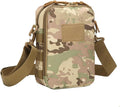 Small Canvas Messenger Bag Classic Vintage Shoulder Bag Small Tactical Bag Crossbody Casual Pack Daypack (CP)