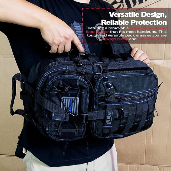 DDT Death Dealer Tactical Assassin Sling Bag Color Blueline