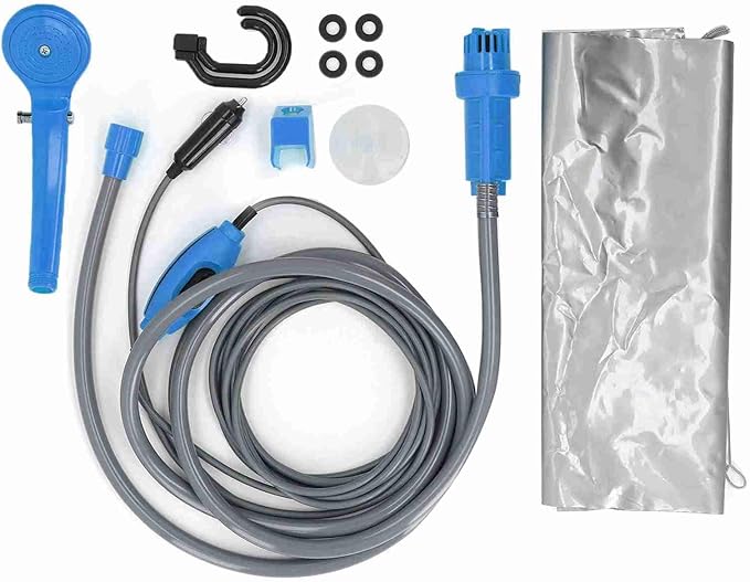 Car Shower36w Outdoor Portable Vehicle Mounted Shower Kit for CampingTravelHikingCar WashingPet Bath78.7in