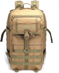 Outdoor Sports Pack Hiking Bag Tactical Rucksack Camo Knapsack Combat Tactical Molle 45L Backpack - Tan