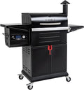 Z GRILLS Wood Pellet Grill &amp Smoker 8-in-1 Pellet Grill with Automatic Temperature ControlMeat Probes572 Sq. in Area for Backyard Camping Outdoor PartyBright Black