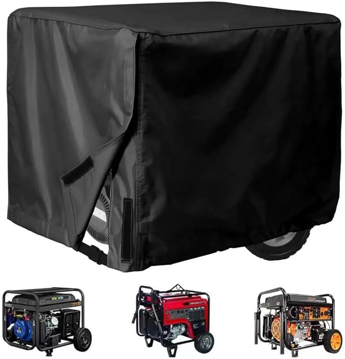 Generator Cover for Westinghouse WGen14500TFc 18125/16300/14500W-14500/13050/10875W 420D Portable Generator Cover Heavy Duty Outdoor Rain &amp Dirt Protection with Windproof Buckle Straps