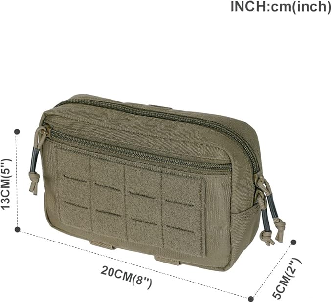 EXCELLENT ELITE SPANKER Tactical Molle Admin Pouch for Tactical Vest Chest Waist Pack Utility Tool Pouch Tactical EDC Bag