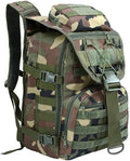 35L Military Tactical Backpacks Molle Army Assault Pack 3 Day Bug Out Bag Hiking Treeking Rucksack (Jungle Camouflage)