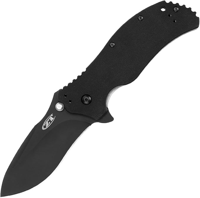 Zero Tolerance 0350 Folding Pocket Knife 3.25” S30V Stainless Steel Blade with Black Tungsten DLC Finish Textured G-10 Handle Scales SpeedSafe Assisted Opening Liner Lock Quad-Mount Clip 6.2 OZ.