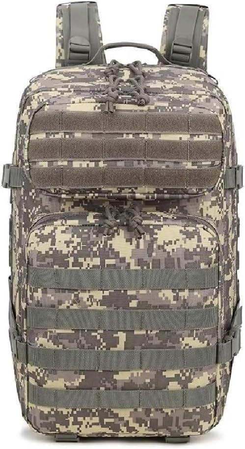 Backpack 40L Outdoor Travel Hiking Operator Waterproof Molle Tactical Rucksack Gear Tactical Backpack Bag. (CAMO OLIVE)
