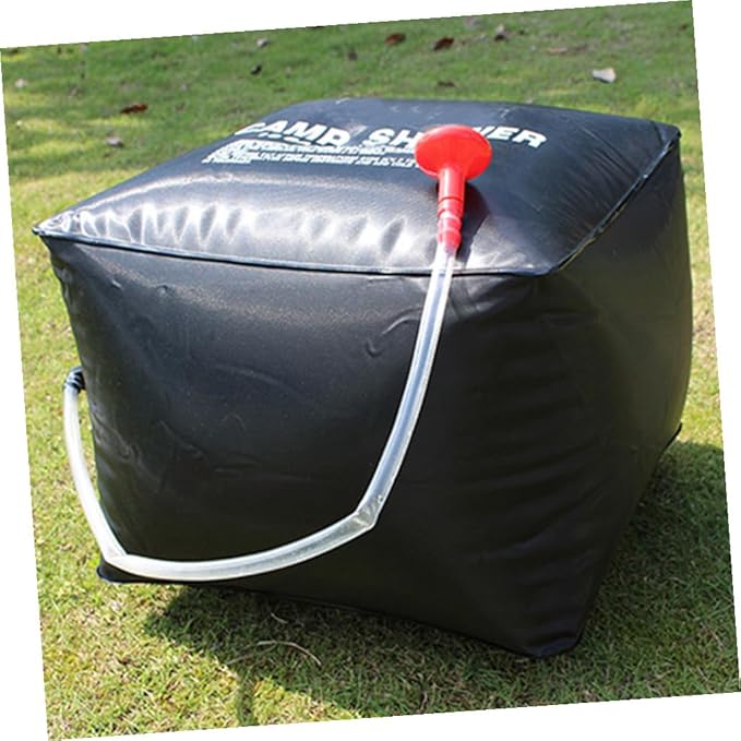 Portable Solar Shower Bag for Camping Outdoor Use Waterproof Solar Heating Bag 5 Gallon Capacity Lightweight and Convenient for Hiking Travel and Beach