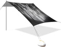 Forest Black Trees Beach Tent Sun Shelter Set UPF50+ UV Protection 10.5 x 9.19 FT Camping Shade Canopy with Sandbags Sand Anchors Carrying Bag and Others