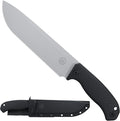 Off-Grid Knives - TRACKER-XXL Fixed Blade Knife Cryo D2 Blade Steel G10 Scales Kydex Sheath OG Lo-Pro Belt Attachment Chopping Camping Bushcraft Hunting Survival (Stonewash)