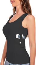 Concealed Carry Holster Tank Top - Everyday Conceal Carry Tactical Compression Bottom Shirts - Fits Small Compact Equipment