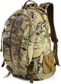 LINGYUE Tactical Backpack Outdoor Waterpoof Resistant Oxford Daypack With 16 Laptop Compartment For Hiking Camping Travel(D)
