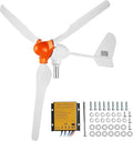 Happybuy 800W Wind Turbine Generator 12V Wind Turbine Kit 3-Blade Wind Power Generator with MPPT Controller Adjustable Windward Direction &amp 2.5m/s Start Wind Speed for Home Farm RVs and Boat