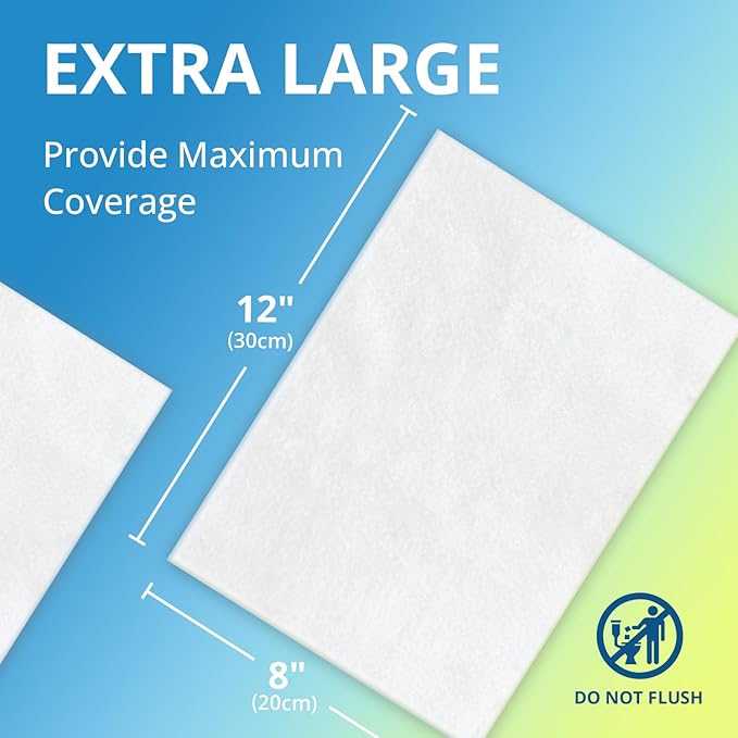 WhyWorry Ultra Thick Bathing Wipes for Adults Rinse Free Large Body Wipes for Women Men Elderly Care &amp Cleaning 8 x 12 Disposable Shower Washcloths for Gym &amp Camping Unscented 100 Coun