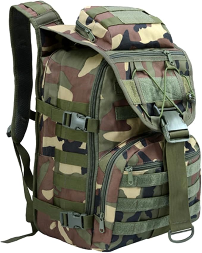 Camping Backpacks for Men Women Outdoor Tactical Oxford Cloth Backpack Large Capacity Hiking Travel Duffle Bags (A/Multicolor)