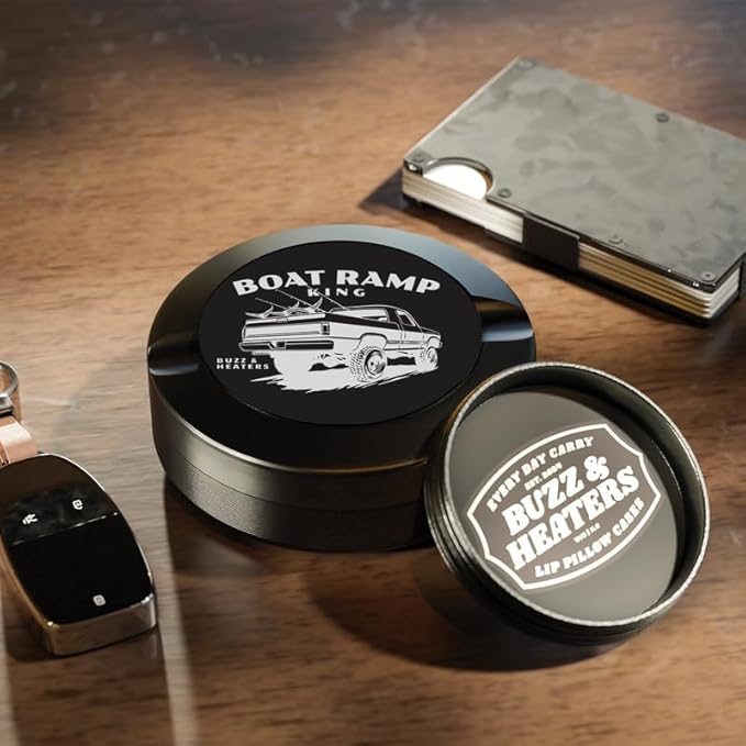 Buzz &amp Heaters Metal Container for Zyn | Metal Holder for Zyn |Metal Can for Zyn | Metal Container for Zyn Gift for Him | Metal Case for Zyn | Subdued Fishing Containers for Zyn | Boat Ramp King