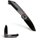 Extrema Ratio - BF2 CD M390 (Grey) Folding Knife M390 steel blade 60 HRC grey satin finish anodized aluminum handle reversible clip ergonomic design Italian craftsmanship durable folding knife