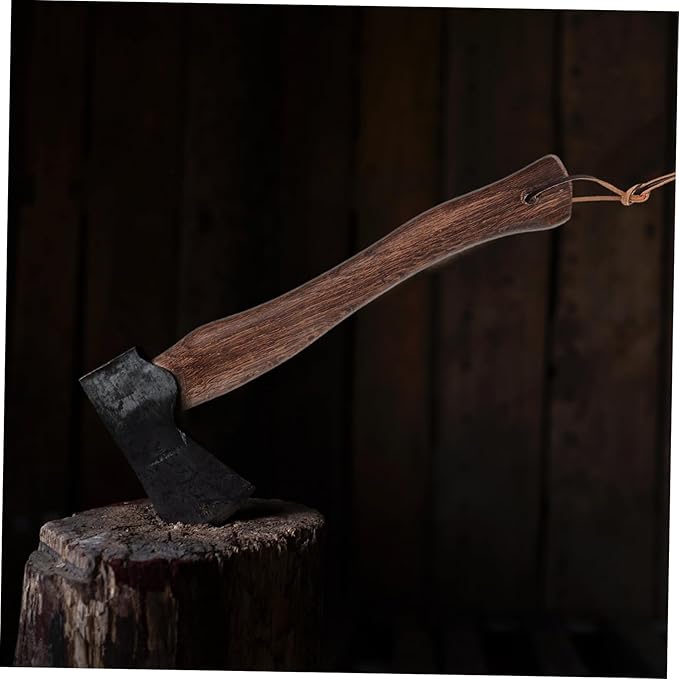 BESPORTBLE 2pcs Ergonomic Wooden Axe Handle Replacement - Grip for Camp Hatchet for Firewood Chopping and Repair Accessory