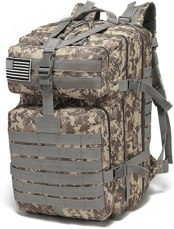 Military Tactical Backpack Large Army 3 Day Assault Pack Molle Bag Backpacks (ACU)