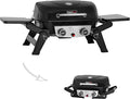 Royal Gourmet GT2005 2 Burner Portable Propane Gas Grill with Foldable Side Tables &amp Foldable Support Legs Tabletop Gas Grill with Warming Rack for Outdoor Cooking &amp Grilling Black