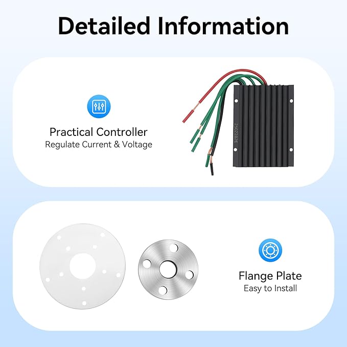 Wind Turbine Generators Kit 12/24V 600W Lantern 5-Blade Vertical Axis Wind Turbine Generator with Axis Controller (24V)