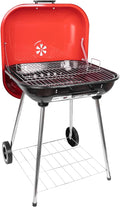 Clearance discount Red Charcoal Grills 22.4inch - Portable grill with wheer and handle RED grill