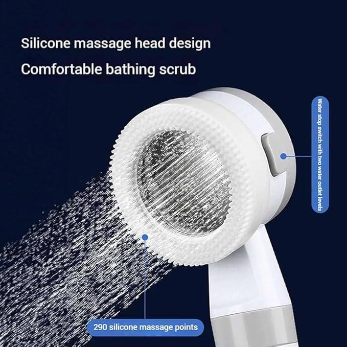 Portable Camping Shower Pump-Rechargeable Outdoor Shower Head SprayerElectric Showerhead with Hose Off Grid Showers System with Heater