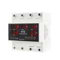 4P 63A 110V ATS Automatic Transfer Switch - L1 Priority Phase Selector 50/60Hz Din Rail Mount CE Certified for Public Inverter Generator Use