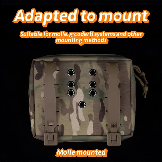 Multi-Functional Equipment Pack: Portable For Car Outdoor Survival Team Activities - First Aid &amp Gear Storage Bag With MOLLE Compatibility