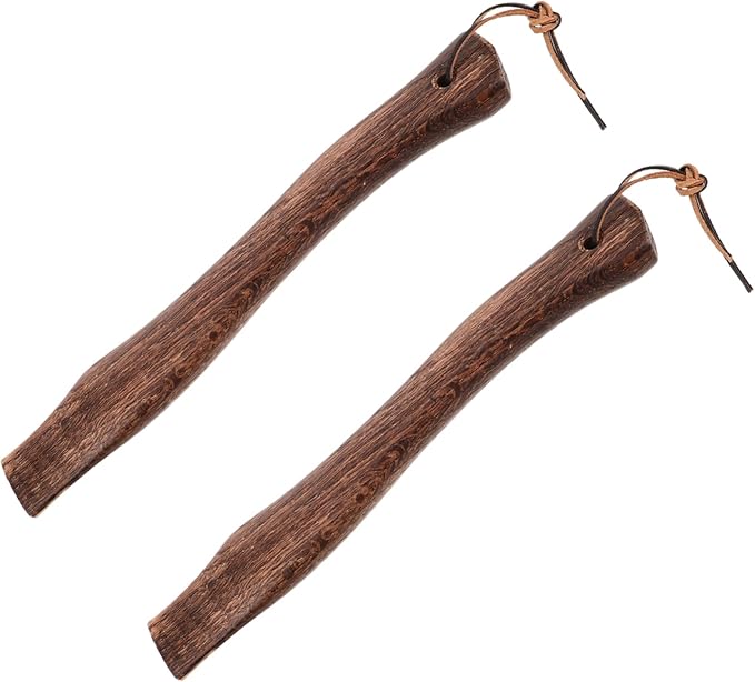 2pcs Wooden Hatchet Handle Ergonomic Grip for Axe Replacement Construction for Camp and Outdoor Use Easy Installation and Comfortable Design
