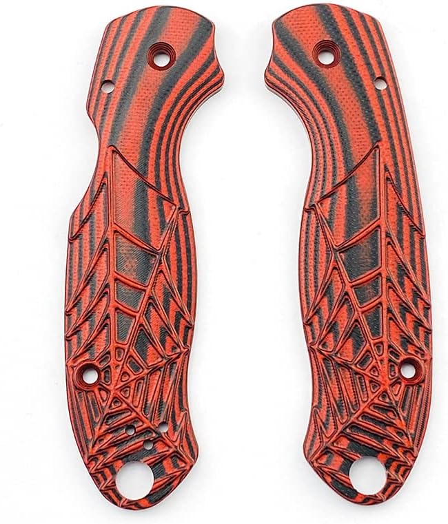 1 Pair Knife Handle Patch Fits for Spyderco para 3 C223 Custom G10 Scales Handle