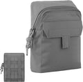 MOLLE GP Tactical Utility Pouch - Multi-Functional Magazine Tool Sundry Storage Abdominal Bag for Airsoft Shooting Vest Belt Hiking Hunting(Wolf Grey)