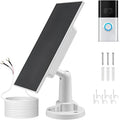 Solar Charger for Ring Doorbell with Built-in Energy Storage – Solar Panel Compatible with Ring Battery Doorbell Pro/ Plus and Video Doorbell 4/ 3 Plus/ 3 Weatherproof Continuous Charging