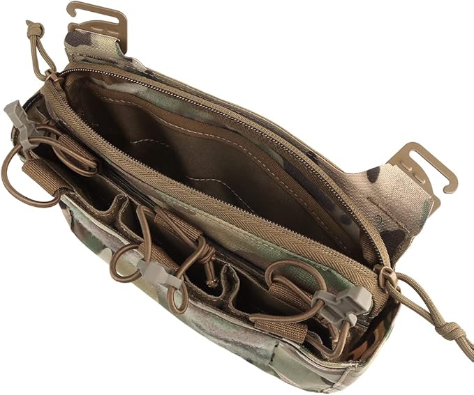 G-Hook DOPE Front Flap Double Stack Abdominal Fanny Pack Triple Magazine Insert Pouch