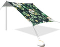 xigua St. Patrick's Day Beach Tent Sun Shelter with Carrying Bag - Silver Coated Oxford Fabric Beach Canopy for Beach Camping Fishing - Includes Windproof Ropes Sandbags &amp Stakes