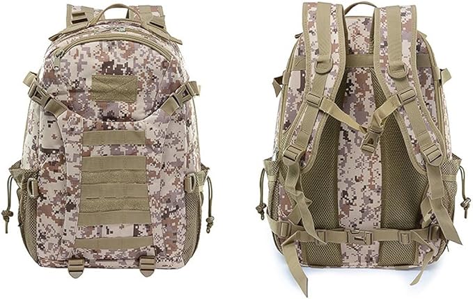 Military Tactical Backpack for Men and Women 30L Small Assault Pack Bag Rucksack with Molle System (Desert Digital)