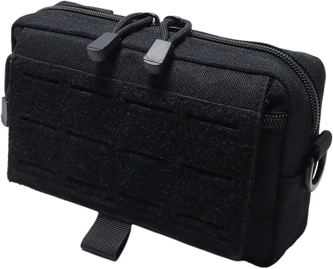Compatible For Tactical Admin Pouch Utility Cut Tool Bag Horizontal Modular Pouches(Black)