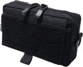 Compatible For Tactical Admin Pouch Utility Cut Tool Bag Horizontal Modular Pouches(Black)