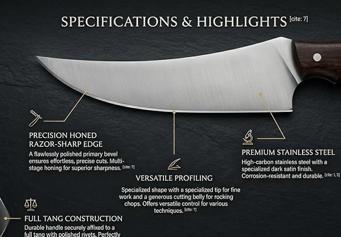 Handmade Premium Hunting Knife 12” Overall-7.5” High Carbon Steel FixBlade-4.5” Rosewood Handle Grip-With Leather Sheath-Multi Purpose Slicing Meat&ampvegetablesCampingSkinningHunting.M98HN