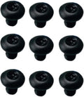 9PCS Titanium T10 Torx Screws with M3.5 Thread Fit for Pocket Knife Handle and Scales Handle DIY Replacement Accessory(Black)