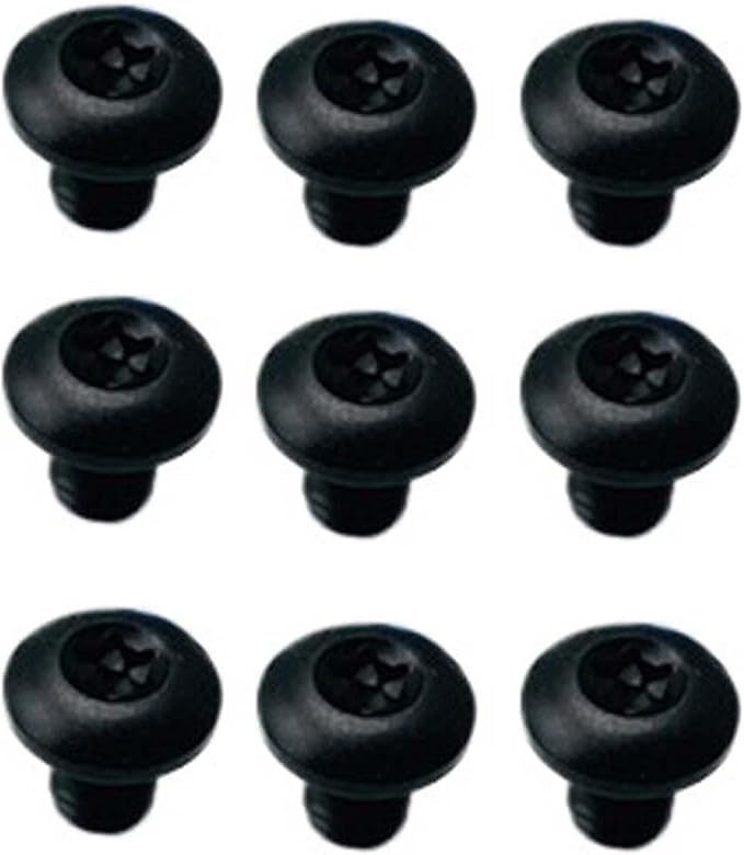 9PCS Titanium T10 Torx Screws with M3.5 Thread Fit for Pocket Knife Handle and Scales Handle DIY Replacement Accessory(Black)