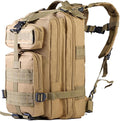 30L Waterproof Military Tactical Backpack Assault Bag Hiking Backpack MOLLE Outdoors Camping Trekking Rucksack - Khaki