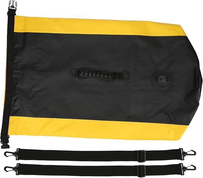 60L Inflatable Backpack Swimming Drifting Bag for Rafting Storage Transparent PVC Dry Bag with Double Air Nozzle Lightweight and Durable Comfortable Grip Easy Charging and