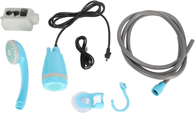 JEOZBM Portable Outdoor Shower Portable Camping Shower Outdoor Shower Skull for Hiking Pet Bath Car Washing