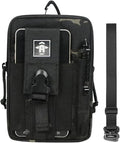 Universal Outdoor Tactical Molle Pouch EDC Waist Bag Pocket Organizer for Less Than 9 Smartphone (B)