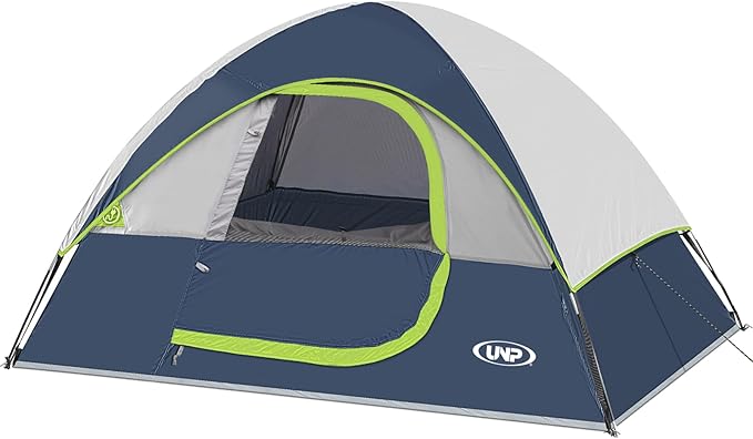 Camping Tent 2-4 Person Waterproof Windproof Tent with Rainfly Easy Set up-Portable Dome Tents for Camping…